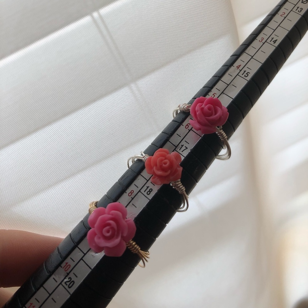 HANDMADE ROSE RINGS - Picture 2 of 9